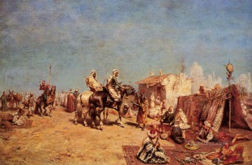 An Arab Encampment Alberto Pasini Oil Paintings